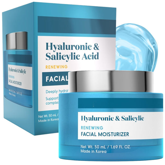 Hyaluronic & Salicylic Acid Face Moisturizer Cream