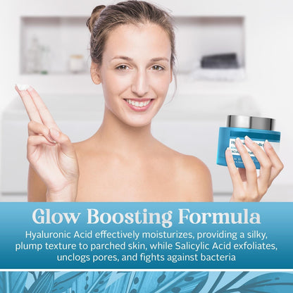 Hyaluronic & Salicylic Acid Face Moisturizer Cream