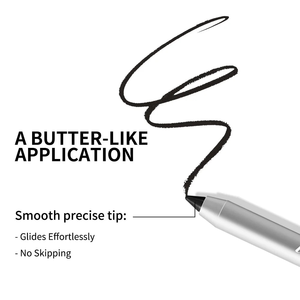 12 Colors Eyeliner Pencil Long-Lasting Wear Waterproof Smudge-Proof Smooth Precise Application Smokey Eyeliner Pencil Makeup
